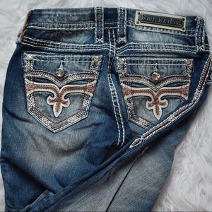 ROCK REVIVAL low rise skinny jeans - size 26